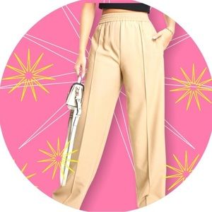 Topshop Beige Trousers